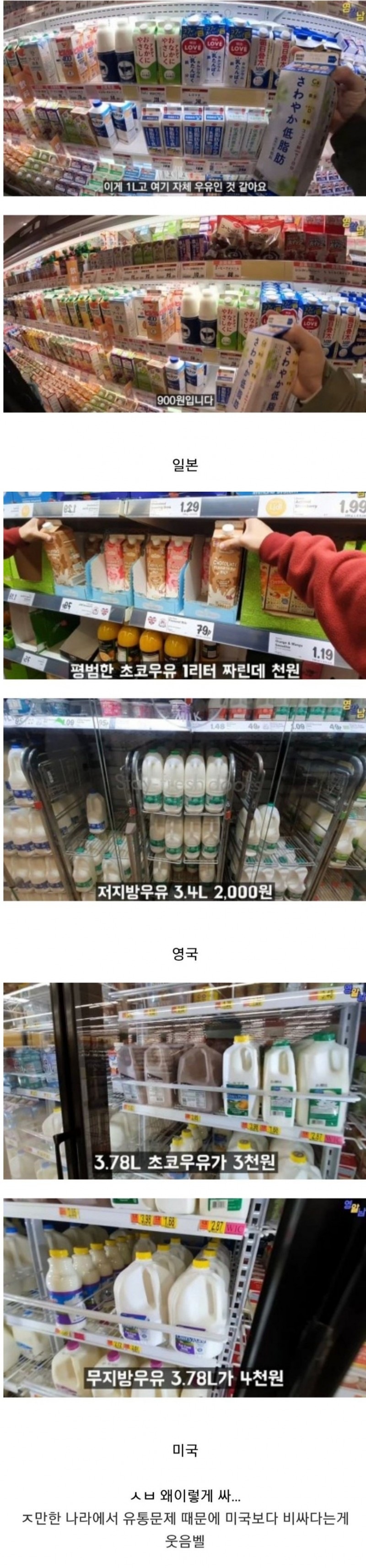 nokbeon.net-해외우유 가격 근황-1번 이미지