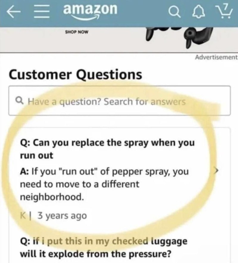 nokbeon.net-아마존 호신용품 판매자의 현답-1번 이미지