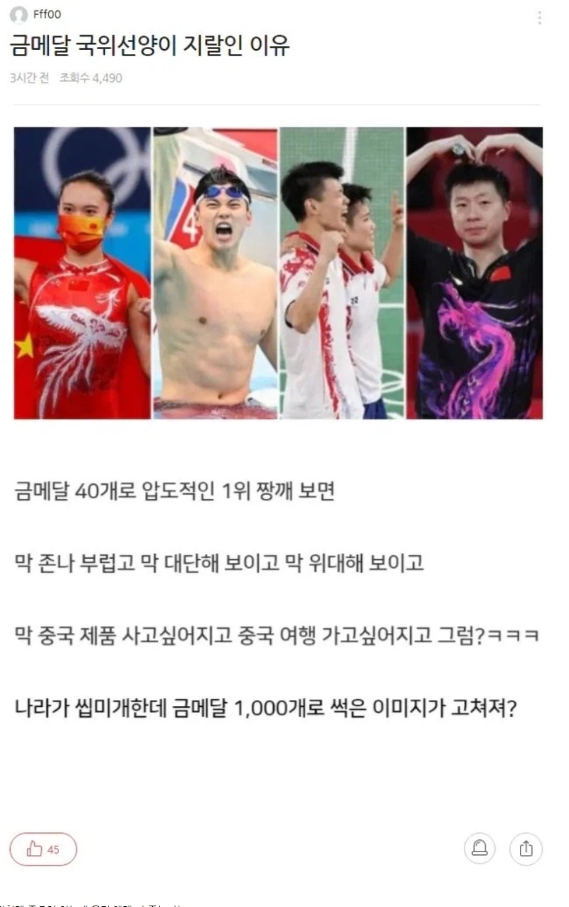 nokbeon.net-금메달 국위선양이 ㅈㄹ인 이유-1번 이미지