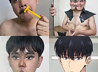 썸네일-애니메이션 남주 브이라인 손쉽게! 따라하기!-이미지